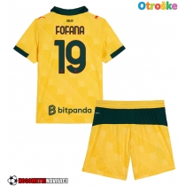 Otroške Nogometnih dresov AC Milan Youssouf Fofana #19 Tretji 2025-26 Kratki rokavi (+ hlače)